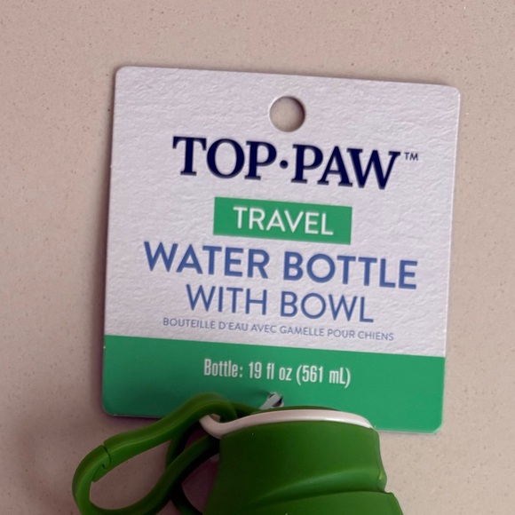 Top Paw Green Travel Pet Bottle - Picture 3 of 6